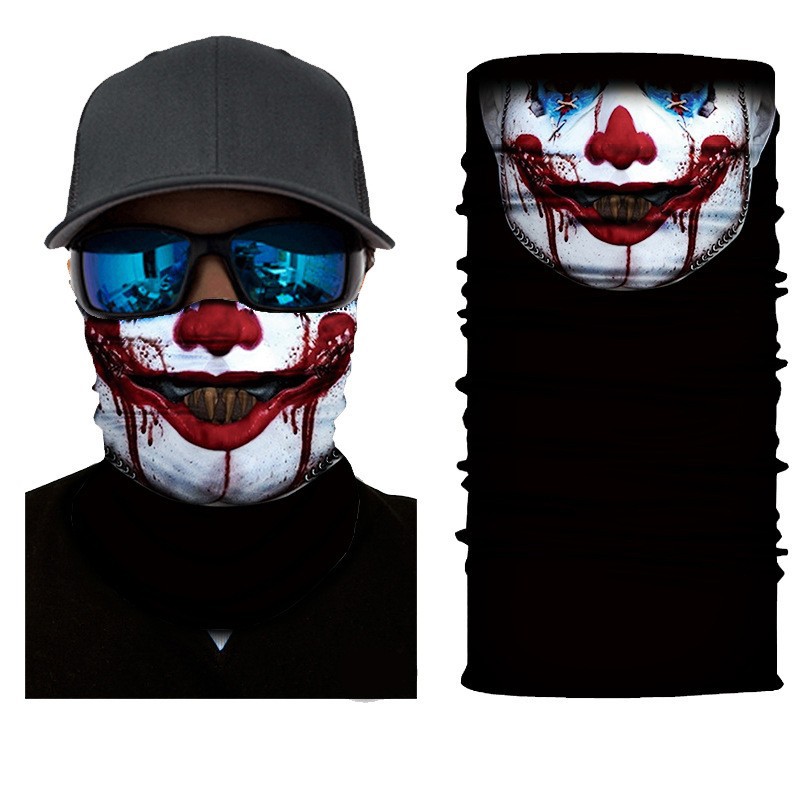 2025 Skull Series 3D Magic Headscarf Versatile Outdoor Face Mask Cycling Seamless Neck Gaiter