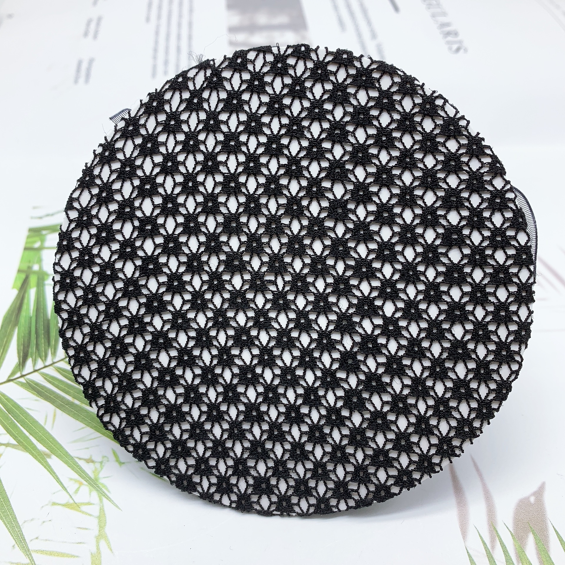 Estilo coreano negro de encaje elástico red de pelo bolsillo adulto danza tocado updo pelo flor accesorios para el cabello anillo de pelo al por mayor