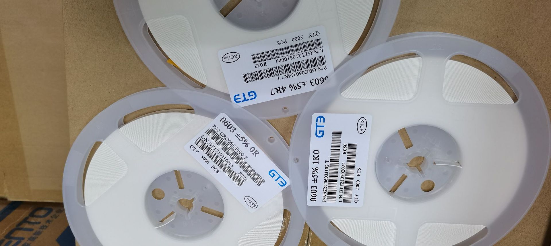 贴片电阻0603 1% 0Ω-10M （全系列贴片电阻）拍下标注阻值