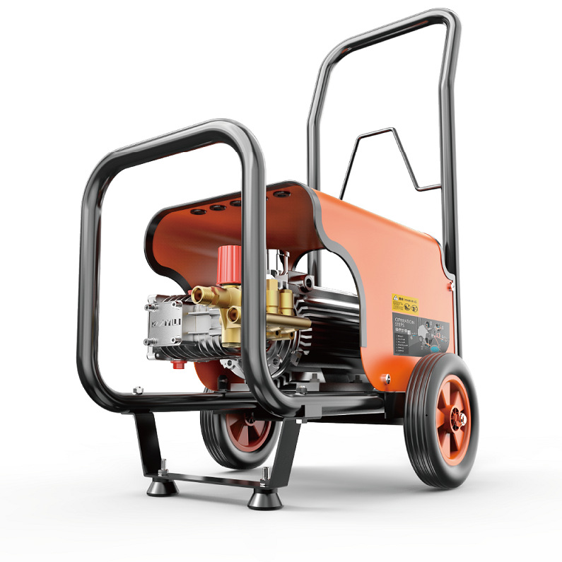 亿力高压清洗机YLQ9051G黄铜泵头自动关抢停机200公斤商用洗车机