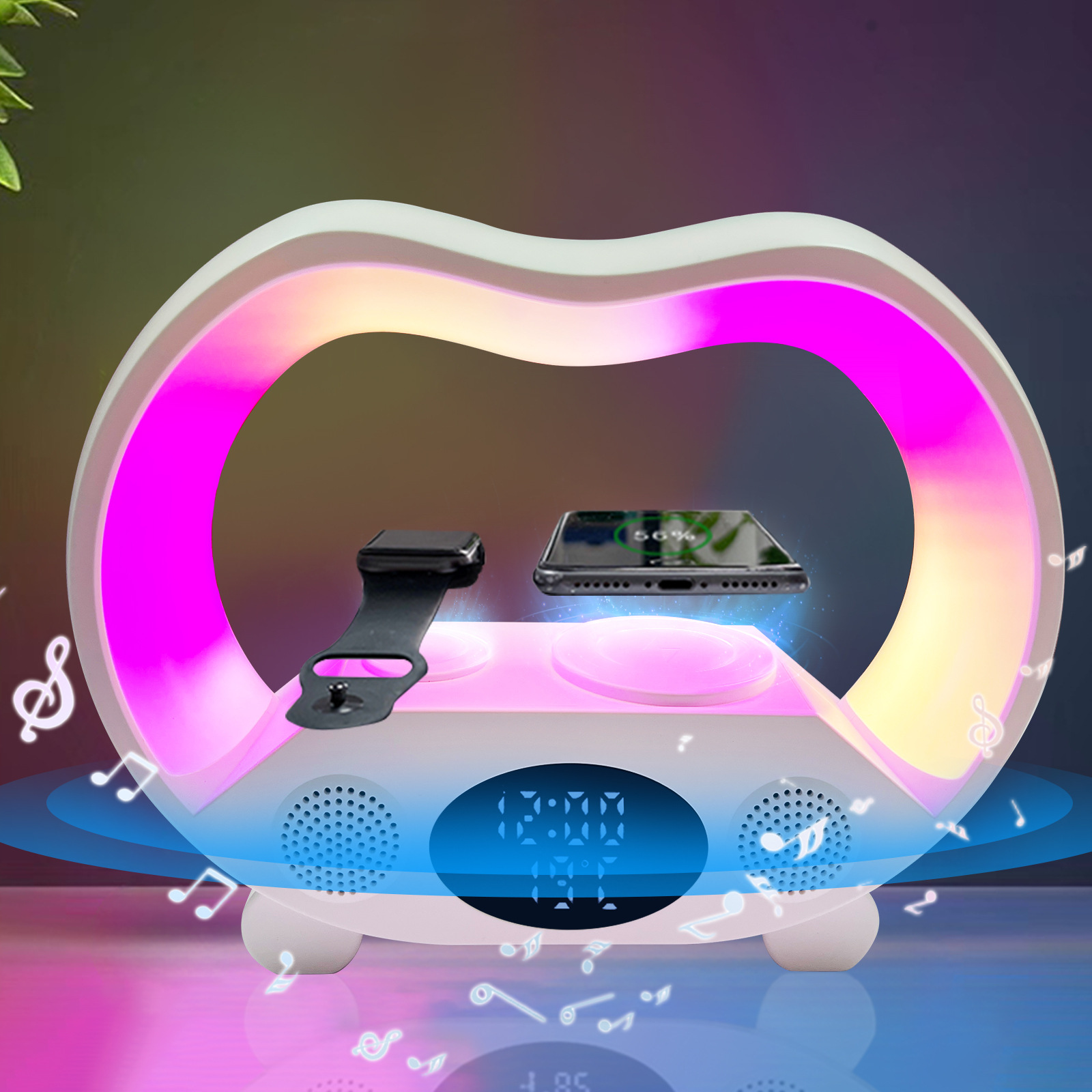 2024 Neu 6 in 1 Smart Fernbedienung Bluetooth Ambiente Intelligente LED Tisch La - Bild 9 von 9