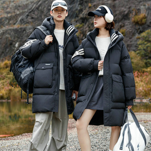 Couple's down Jacket, Women's Workwear, High-End Sports Outdoor Jacket, Winter Mid-Length Mountaineering Jacket, 90% Duck down
