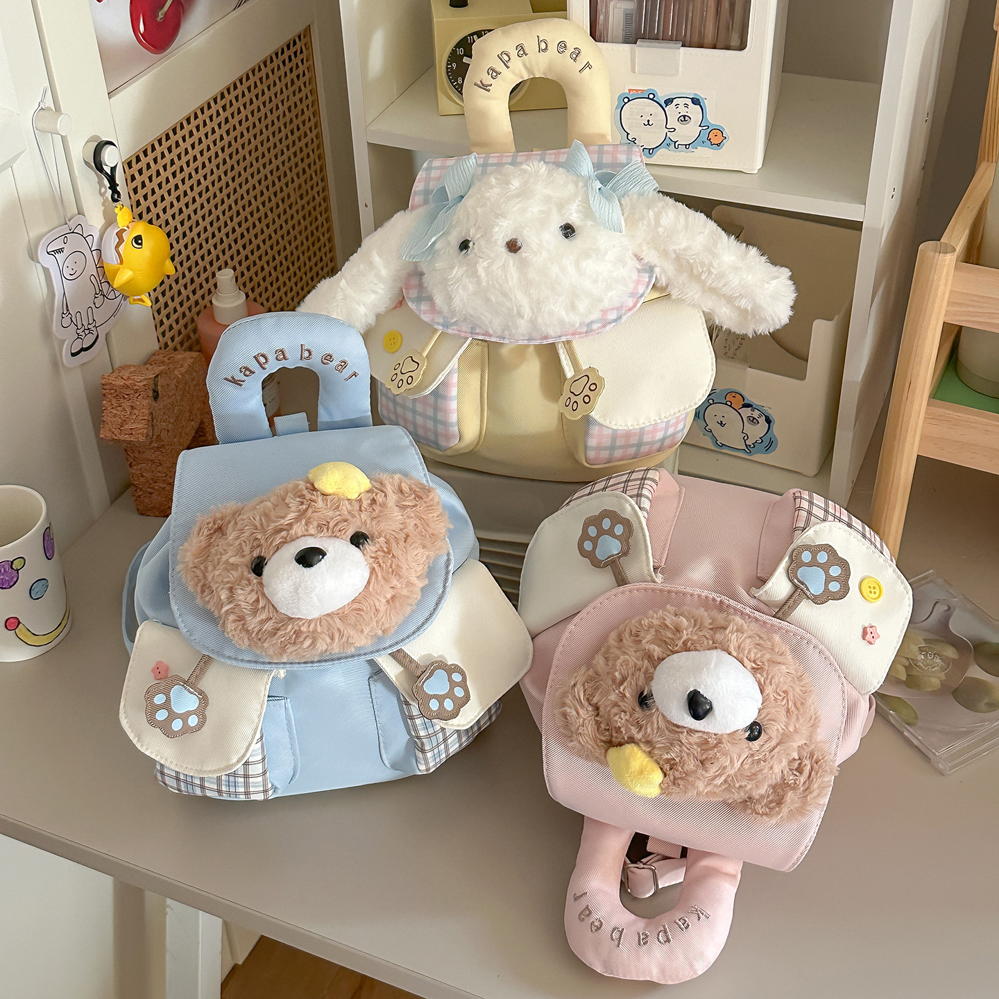 Highly Attractive Cartoon Doll Backpack, Large Capacity, Suitable for Commuting, Versatile Everyday Doll Bag for Children