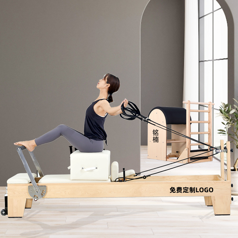 Pilates Core Bed Maple Commercial Yoga Gym Fitness Equipos Escalera Barrel Silla Pilates Reformer
