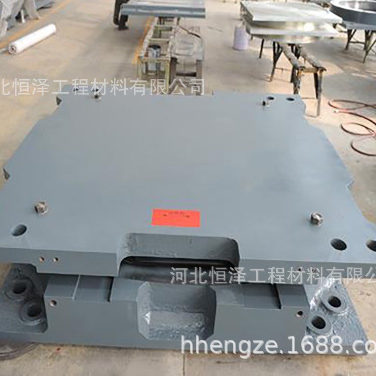 建筑桥梁隔震固定钢制盆式支座单双向jpz高阻尼减震盆式支座厂家