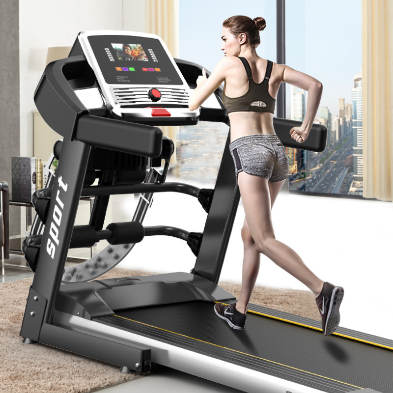Manufacturer Supplies Cross-Border Gift Items: Small, Ultra-Quiet, Foldable Electric Treadmills for Home Use, Fitness Equipment