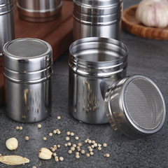 不鏽鋼撒粉筒 花式撒粉器精細網紗式桶 肉桂可可粉烘焙撒咖啡器具