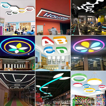 led造型灯创意异形办公室健身房游乐场网吧超市台球室电玩城吊灯