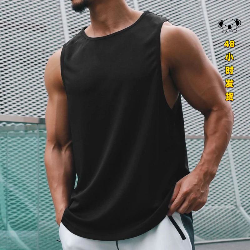 R 82682 Summer Marathon Quick Dry Sleeves Vest for Men