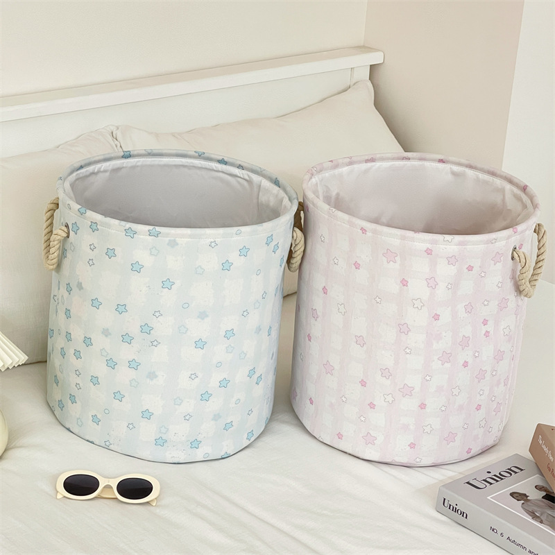 Linda canasta de ropa sucia plegable inodoro doméstico canasta de almacenamiento de ropa sucia baño dormitorio dormitorio canasta de ropa sucia grande