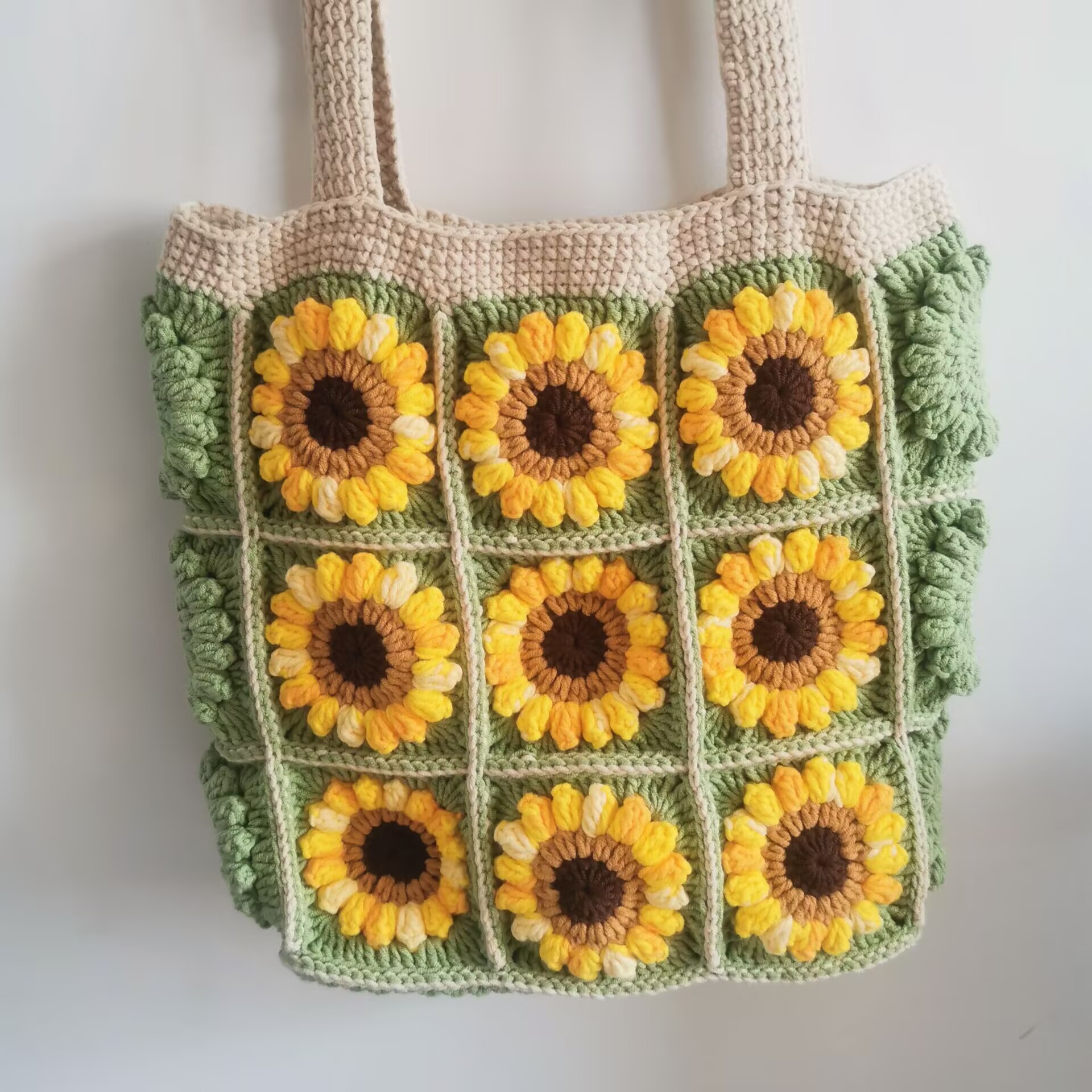 Estilo elegante Sheffield línea gancho tejido gran bolso de fresa bolso de teléfono móvil regalo de vacaciones de la familia hecha a mano