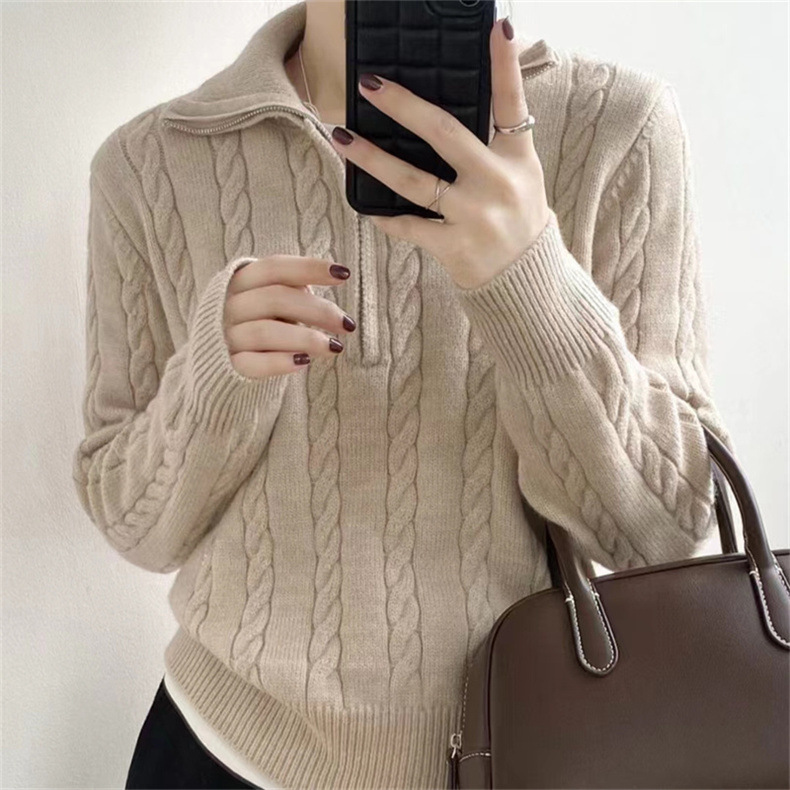 Daily Occasion Wholesale Women's Casual Solid Color Long Sleeve Sweaters & Cardigans