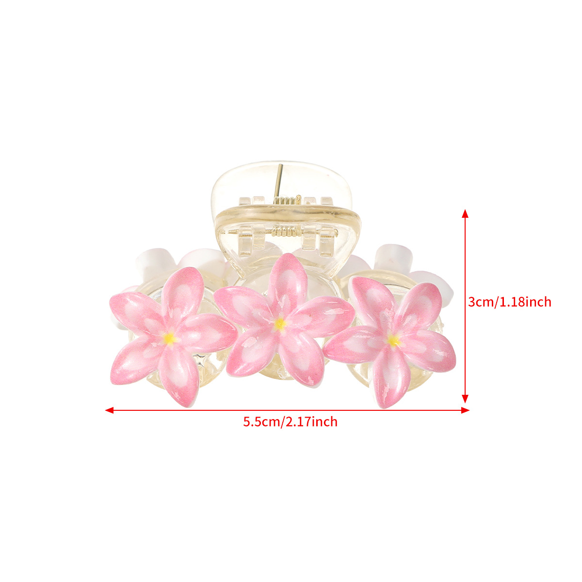 15g Weight Hair Clip, Hair Claws Hair Accessories Type 1 Piece, 1 Set Quantity Casual, Holiday, Daily Occasion Plastic Material Flower Pattern All Seasons Season Women's Gender Elegant, Lady Style Elegant Lady Women's Flower Plastic Hair Clip Hair Claws 1