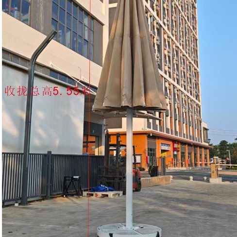 超大户外伞6米景区遮阳伞学校太阳伞庭院伞led灯农庄景观商用伞