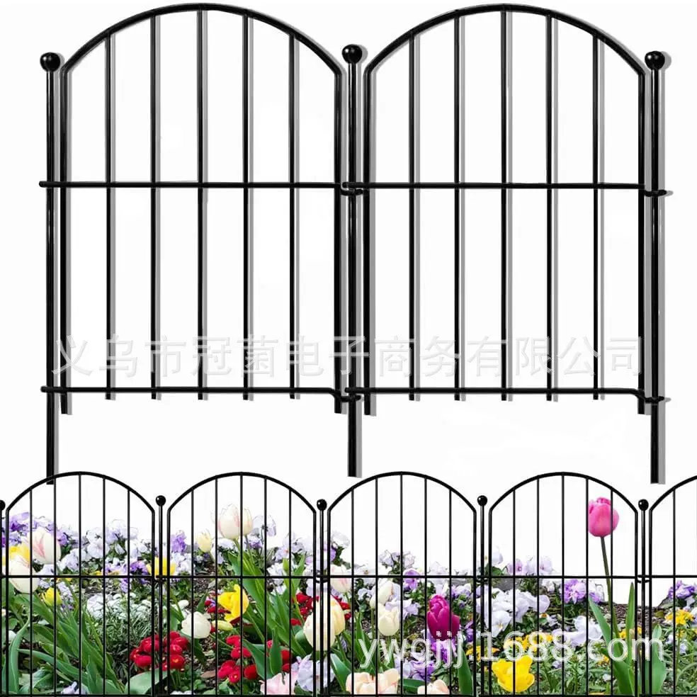 跨境 装饰性花园围栏 庭院室外用动物护栏篱笆 户外宠物插销栅栏