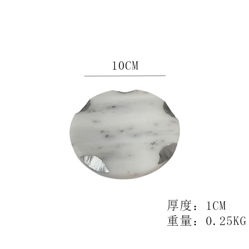 Cielo estrellado Borde de plata redonda C estilo