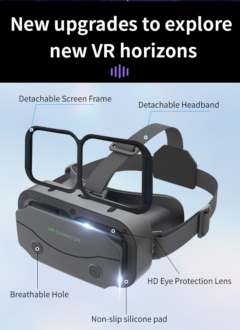 Cross-border G13 head-mounted helmet virtual reality Thousand Illusion Magic Mirror vr glasses Mobile 3d glasses vr in stock undefined