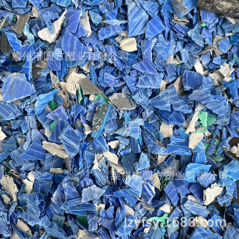 供应轻钙PP中空板格子板材再生粉碎料 共聚破碎料 注塑小件薄板