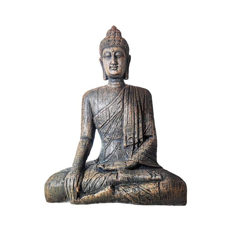 Estatua de Buda acuario paisaje decoración resina decoración creativa nueva sala de estar China gran estatua de Buda decoración pasillo Decoración