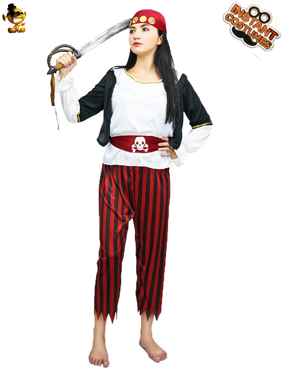Halloween adulto hembra pirata traje de fiesta hembra pirata juego de rol etapa traje COSPLAY