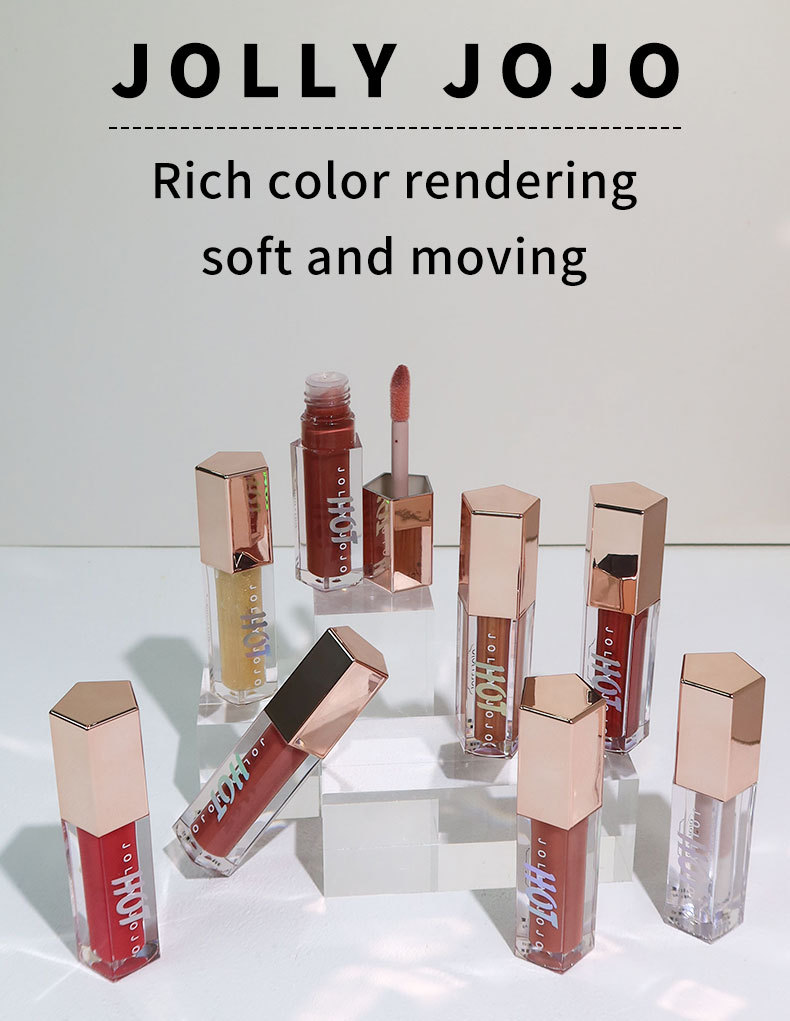 2023 Nuova vendita calda Otto colori Labbra trasparenti Miele Acqua Gloss Specchio Labbra Smalto Idratante e idratante Rossetto Trucco_voghion.com