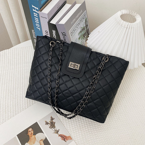Female Internet Celebrity  New Bag Large Capacity Ladies Chain Bag Diagonal Shoulder Bag Handheld Tote Large Bag Light Luxury