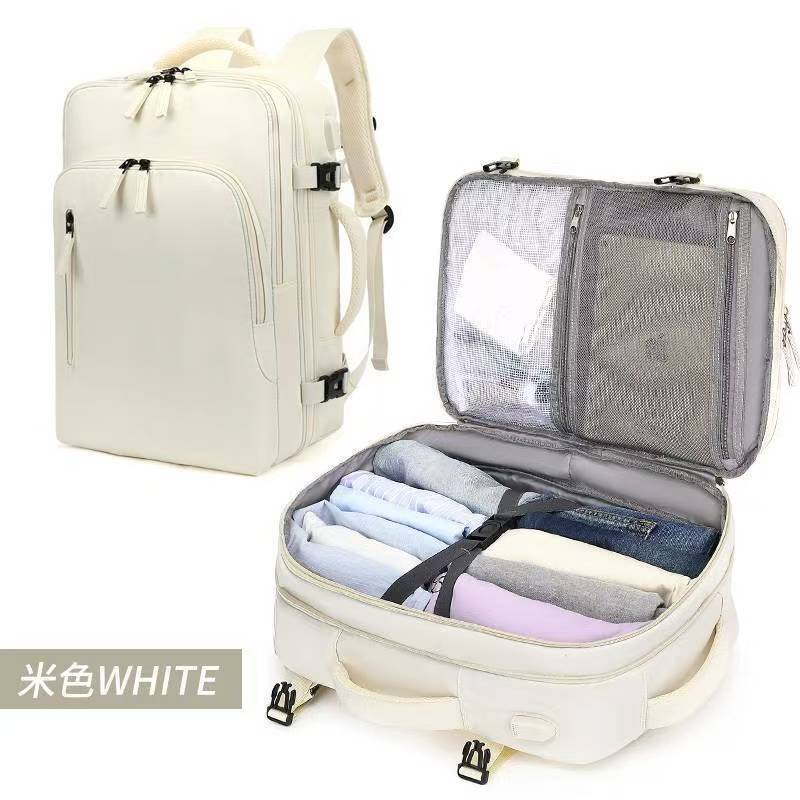 Sac à dos double grande capacité pour homme, idéal pour le commerce international, les voyages et les déplacements. Sac d'affaires multifonctionnel et extensible, compatible avec les ordinateurs portables._voghion.com
