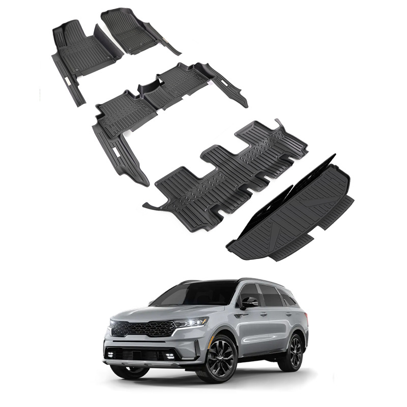TXR para Kia Sorento Alfombrilla para coche Sorento Tpe Floor Mat Alfombrilla antideslizante especial 5D