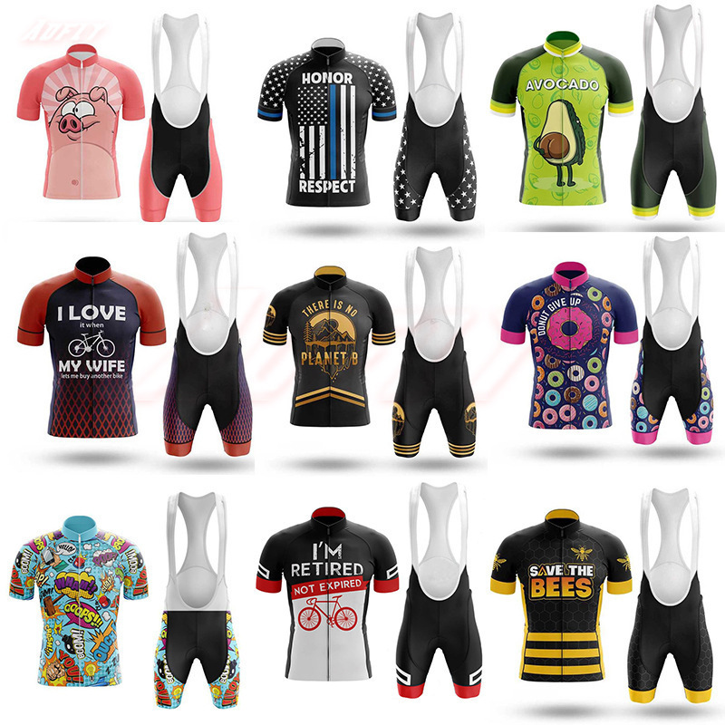 Factory Direct Sales Summer Tour De France Team Men's and Women's Cycling Suits Mountain Road Cycling Clothing Car Version Customization
