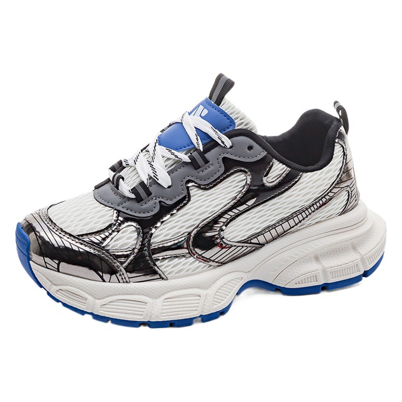 Zapatos deportivos de plataforma para mujer, estilo coreano, versátiles, informales, con bloques de color, estilo retro, otoño 2023, modelo 1101 image 1