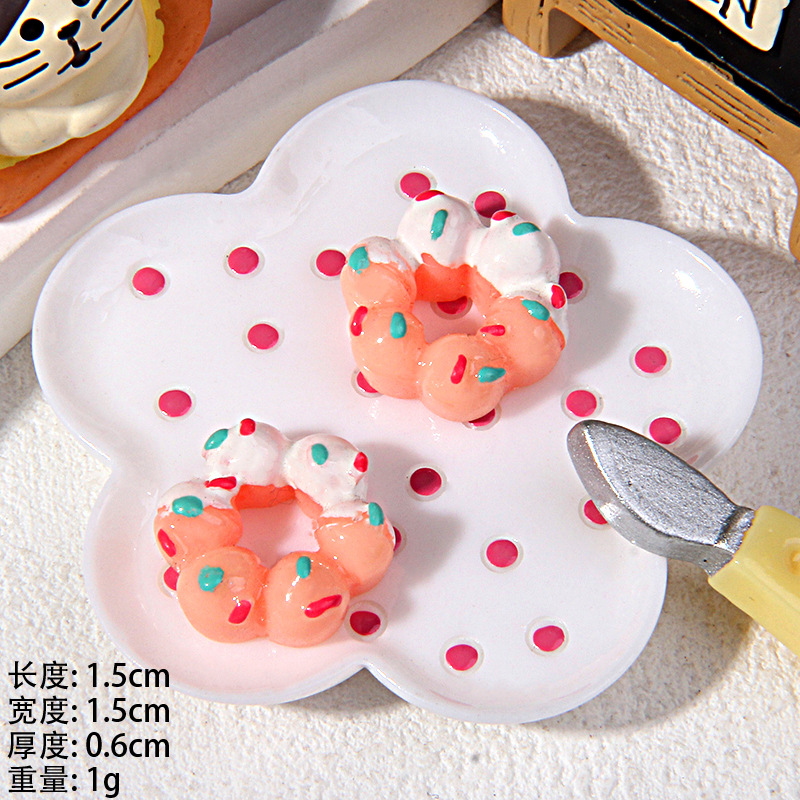 Japonés y coreano crema teléfono móvil Shell material simulación resina postre DIY niños lindos accesorios para el cabello accesorios para el tocado