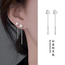 如意结耳线女长款流苏设计感个性高级感轻奢简约日常百搭如意耳饰
