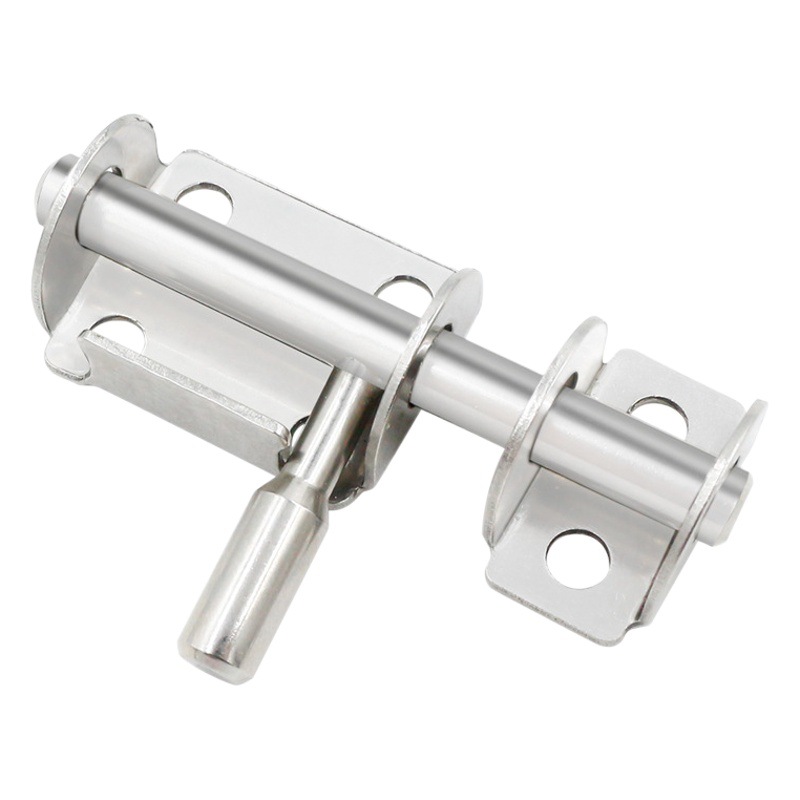 Pestillo de acero inoxidable engrosado perno de la puerta antirrobo puerta de madera de montaje abierto Perno de baño cerradura de la puerta hebilla cerradura de la puerta
