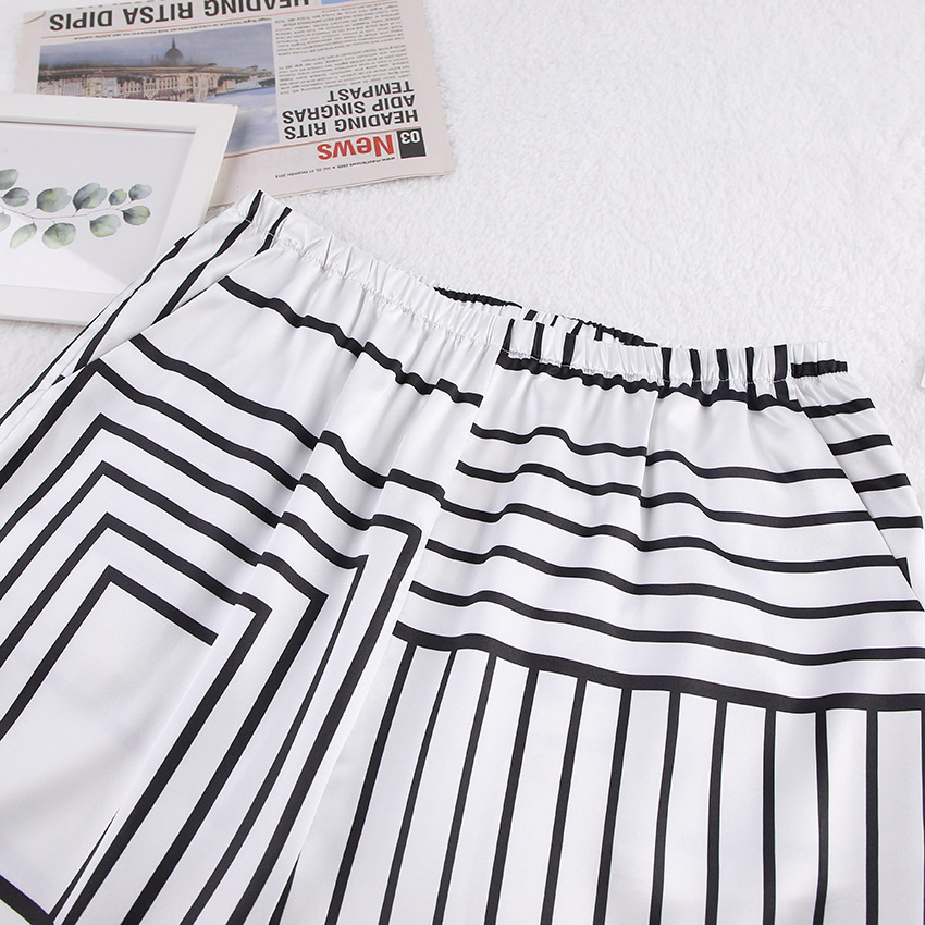 Women's Fashion Stripe Spandex Polyester Printing Pants Sets display picture 10