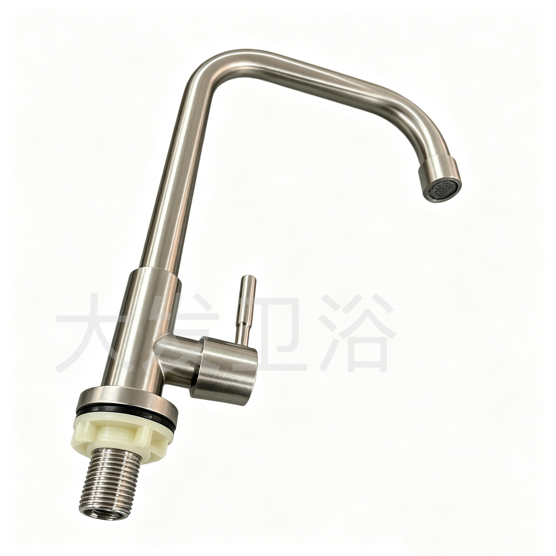 Grifo de Agua Fría para Cocina de Acero Inoxidable Giratorio para Fregadero