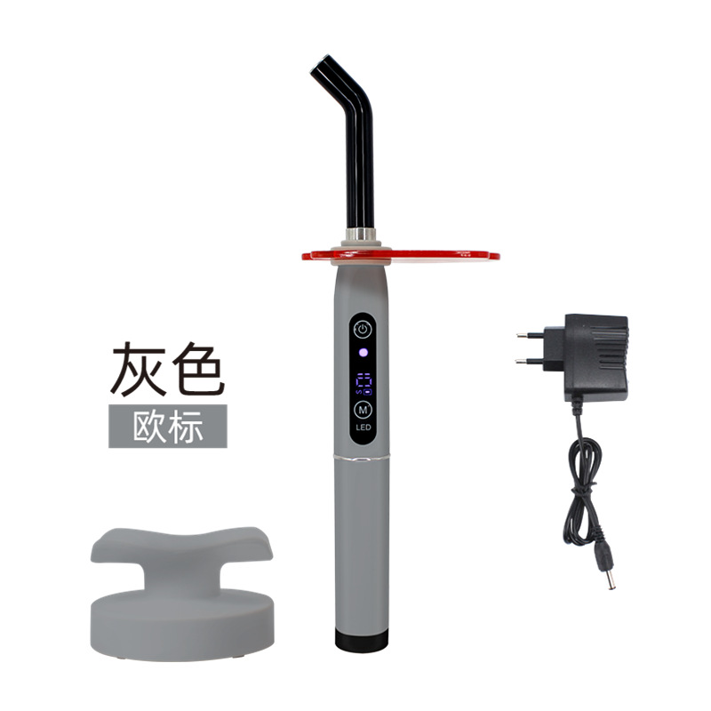 Máquina de fotocurado dental, máquina de curado de resina fotosensible LED oral, lámpara de fotocurado de alta potencia de doble uso enchufable y con luz de color.