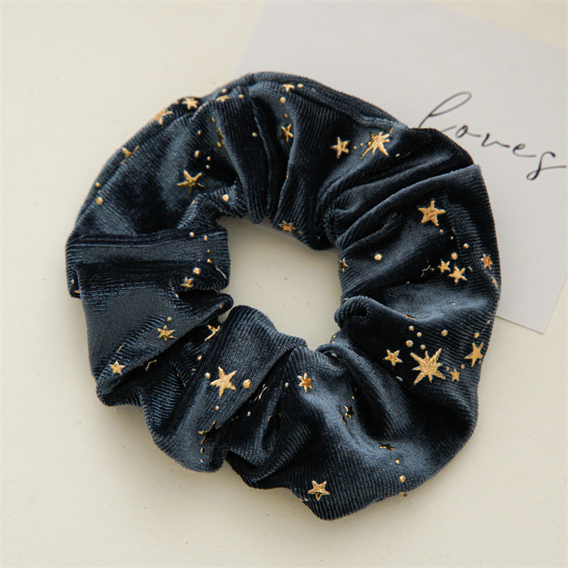 30g Weight Hair Tie Hair Accessories Type 1 Piece Quantity Holiday, Festival Occasion Flannel Material Star Pattern Women's Gender Simple Style, Classic Style Style Women's Simple Style Classic Style Star Flannel Hair Tie 15