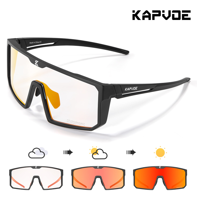 Gafas de Ciclismo Deportivo de TR90 con Protección UV y Marco Completo para Deportes al Aire Libre