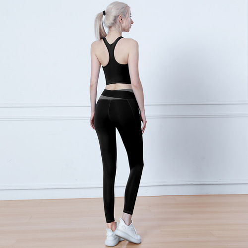Lulu Yoga Set Summer Sports Bra for Women Shockproof Fitness Top Running Yoga Backless Bra Yoga Pants