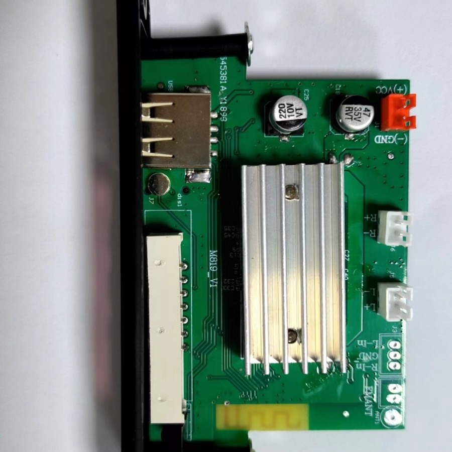 12V Bluetooth MP3 decodificador amplificador 2x60W amplificador de grabación de llamadas de audio placa base reproductor de dos canales de radio