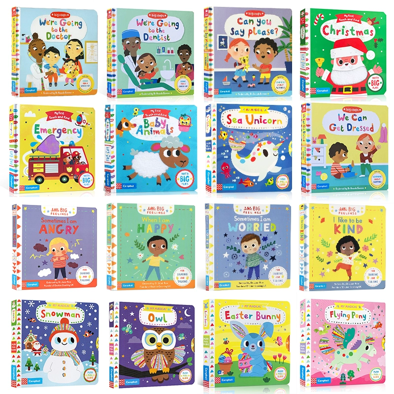[100元3本英文原版 Campbell Books系列洞洞推拉书绘本 My Little Gr]