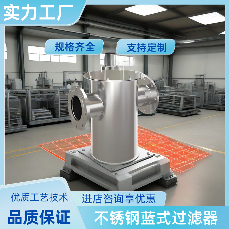304不锈钢高压吊环式蓝式过滤器工业废水处理设备