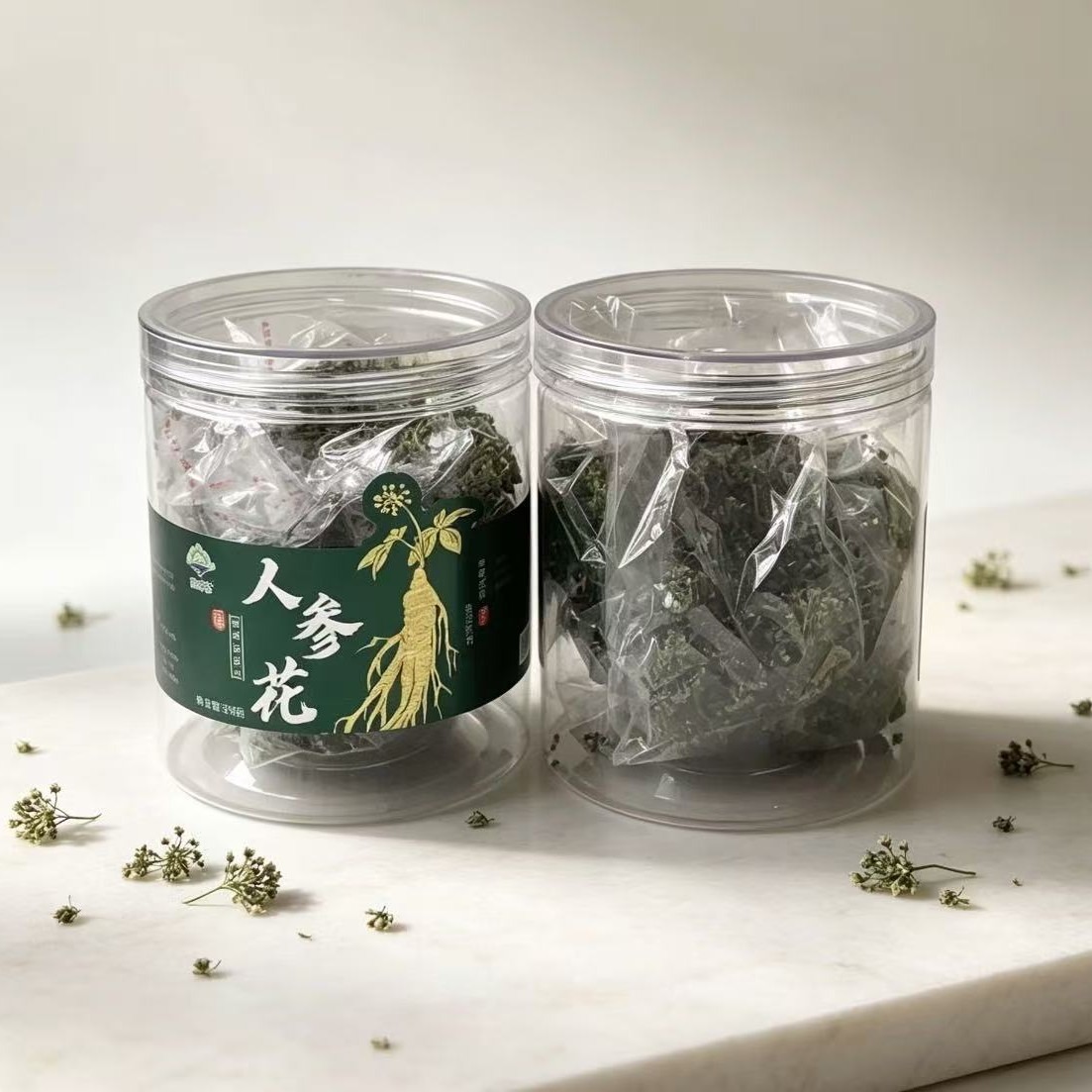 Dried Ginseng Flower Buds 50g Northeast Changbai Mountain Ren Shen Hua Loose Herbal Tea overview