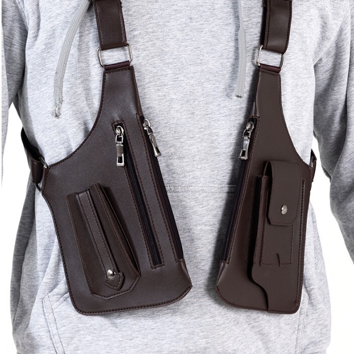 Vest Backpack Outdoor Vest Bag 2025 Trendy Brand New Sports and Leisure Backpack Trendy and Fashionable Chest Bag