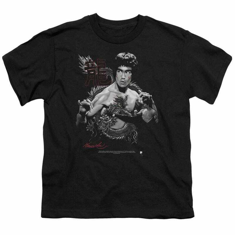 Bruce Lee Retro Kung Fu Nunchaku Jeet Kune Do Boxing American Street Men's Summer Loose Short-sleeved T-shirt