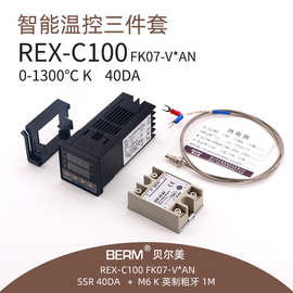 BERM贝尔美 REX-C100FK07-V*AN长款+固态+感温线=温控器3件套