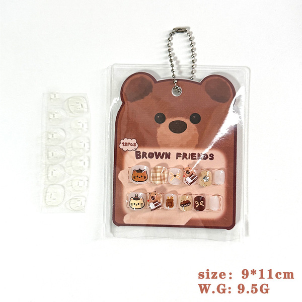 Cute children's cartoon short nail stickers for nails