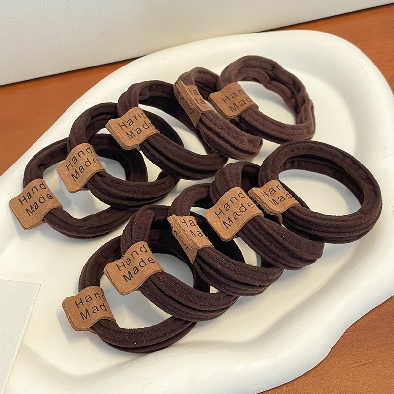 Cuerda para el cabello que no deja marcas de alta elasticidad, cuerda para la cabeza de mujer, lazo para el cabello de oso simple y lindo, accesorios para el cabello de cola de caballo alta, sombreros nuevos 2025