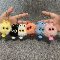 毛绒挂件猫猫煤球汽车钥匙书包挂饰学校活动寝室搞笑卡通钥匙扣