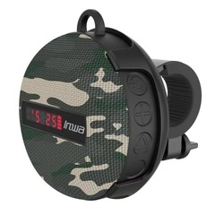 新型inwa MZ-368無線携帯式bluetoothスピーカーデジタル表示防水取り外し可能スタンド付き